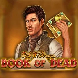 Official Slots logo: Book of Dead by Play'n GO at Glorious Bingo