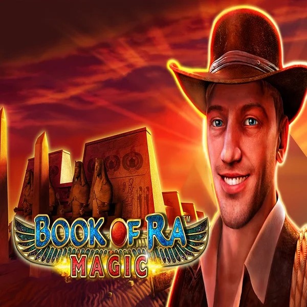 Book of Ra Magic logo by Greentube at Glorious Bingo